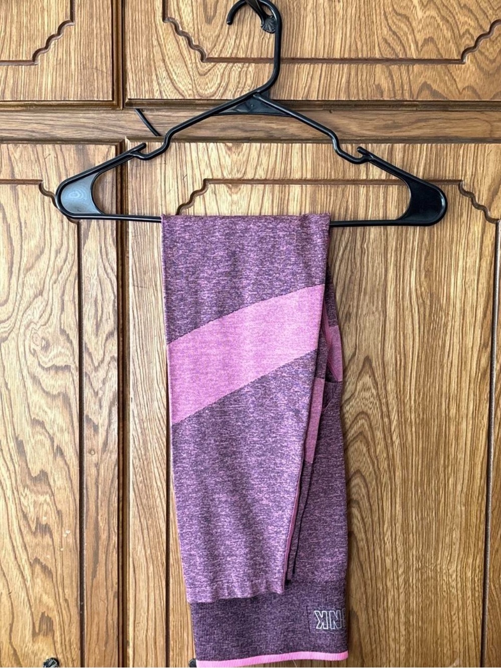 PINK Victoria's Secret Women’s Heathered Purple & Pink Athletic Leggings